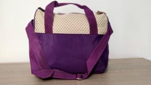 Bolso Julietta L color morado, parte trasera