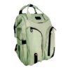 Mochila Daphne Turquesa con diseño ergonómico y compartimentos múltiples, perfecta para madres en movimiento