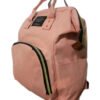 "Mochila Sophie Rosa – Diseño elegante y funcional para madres, con compartimentos organizados y acabado en rosa"
